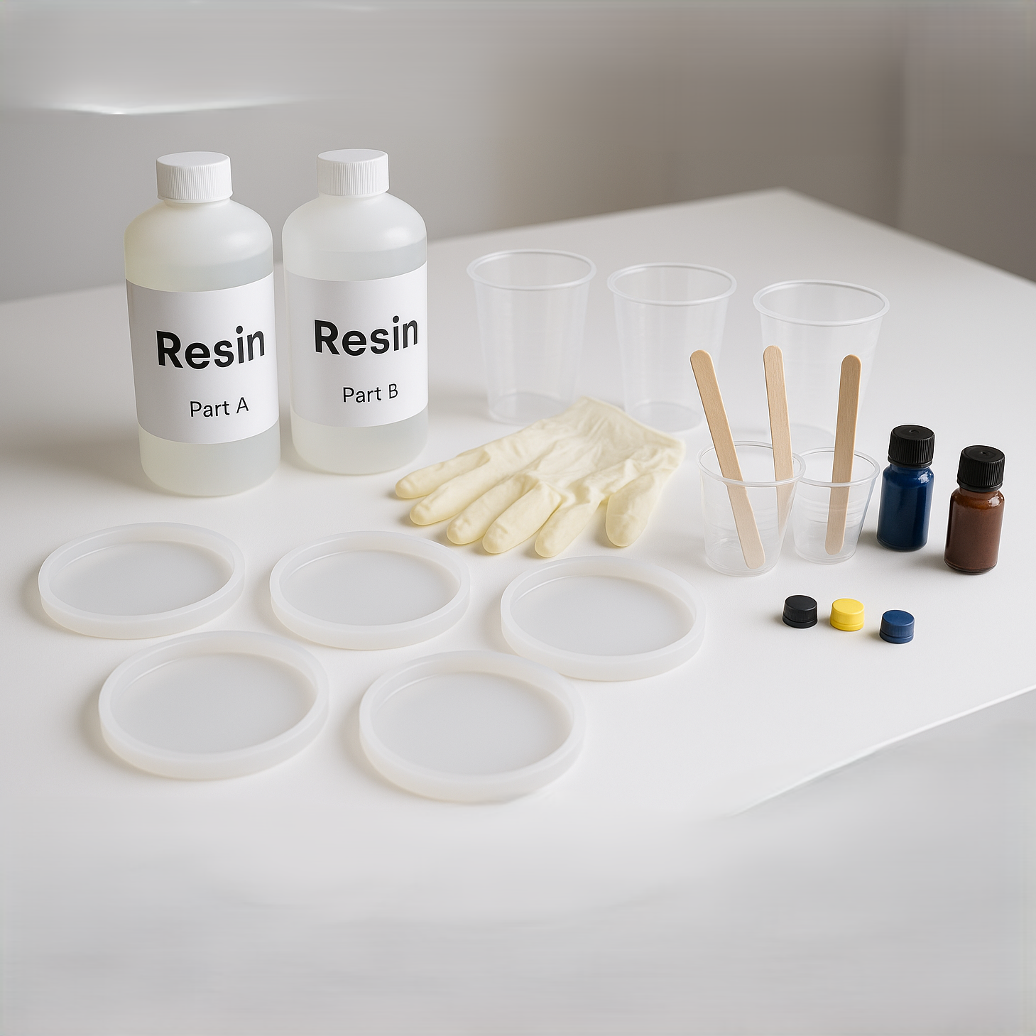 Resin art step 1